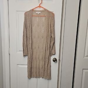 Love Tree Tan Knit Cardigan